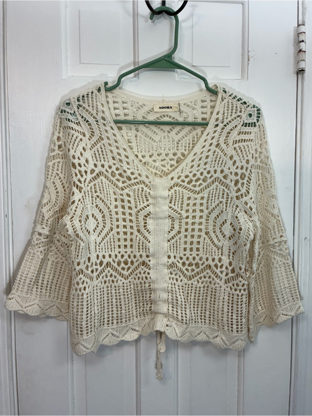 Adora Crochet Boho Top for Layering size M/L